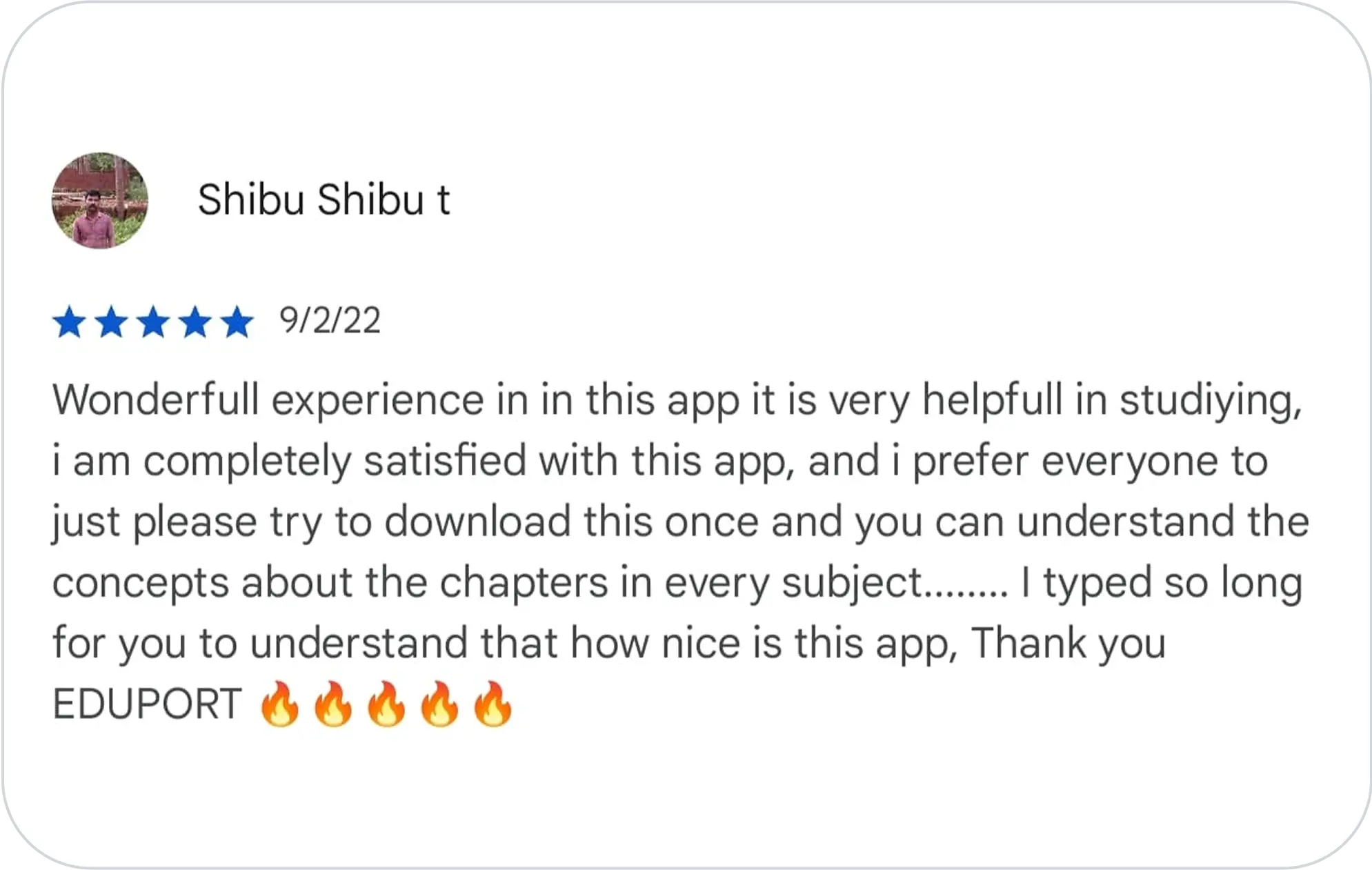 Eduport student review